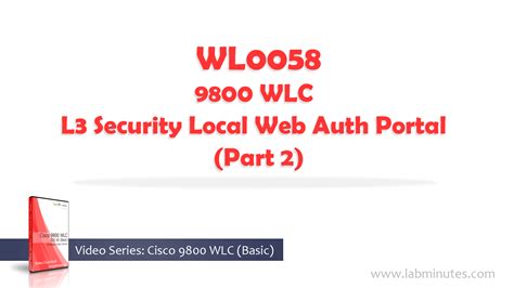 Step 3. . 9800 local web auth